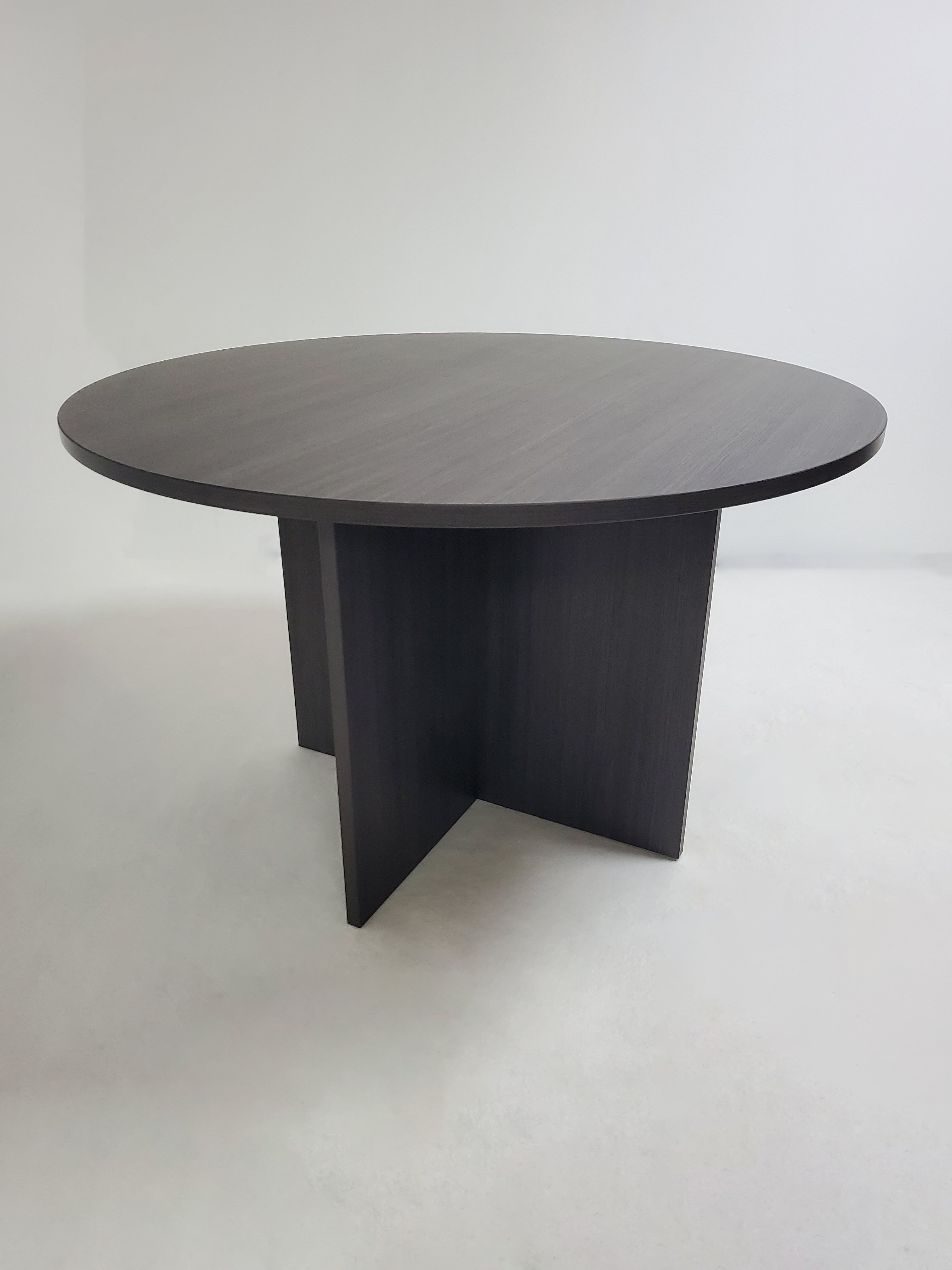 Modern Grey Oak Round Meeting Table - DG04-1200